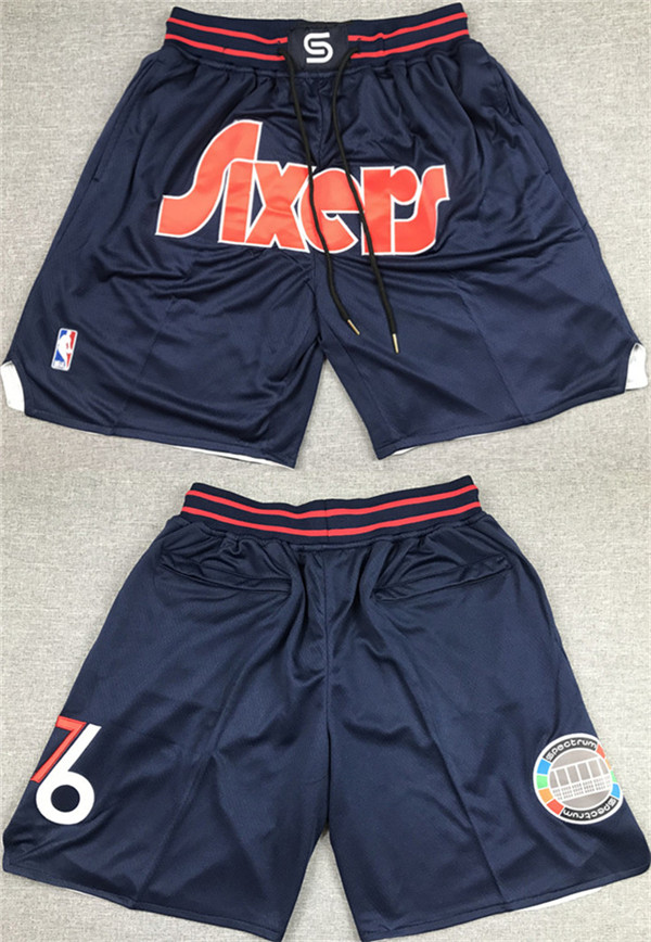 Men's Philadelphia 76ers Navy Shorts (Run Small) Men's Philadelphia 76ers Navy Shorts (Run Small)
