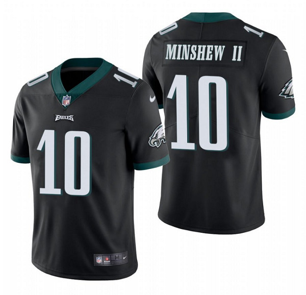 Men's Philadelphia Eagles #10 Gardner Minshew II Black Vapor Untouchable Limited Stitched Jersey Men's Philadelphia Eagles #10 Gardner Minshew II Black Vapor Untouchable Limited Stitched Jersey
