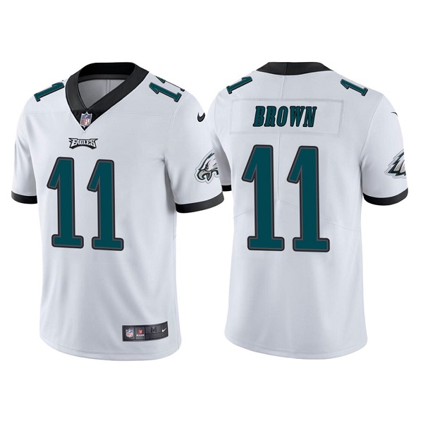 Men's Philadelphia Eagles #11 A. J. Brown White Vapor Untouchable Limited Stitched Jersey Men's Philadelphia Eagles #11 A. J. Brown White Vapor Untouchable Limited Stitched Jersey