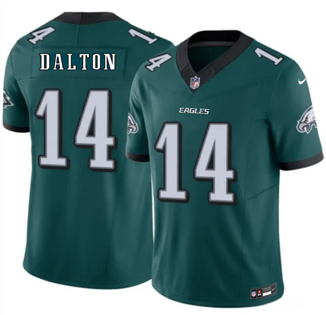 Men's Philadelphia Eagles #14 Andy Dalton Green 2026 F.U.S.E. Vapor Untouchable Limited Stitched Football Jersey Men's Philadelphia Eagles #14 Andy Dalton Green 2026 F.U.S.E. Vapor Untouchable Limited Stitched Football Jersey