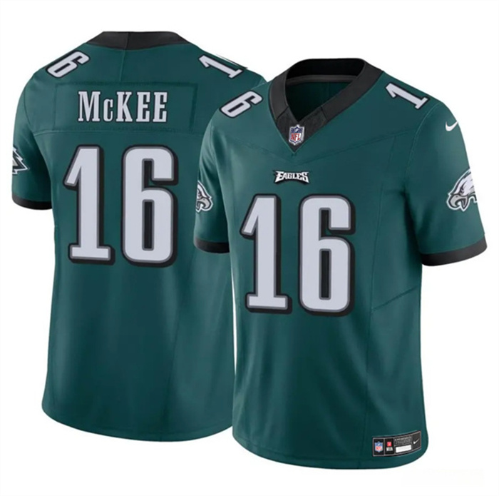 Men's Philadelphia Eagles #16 Tanner McKee Green 2024 F.U.S.E. Vapor Untouchable Limited Stitched Football Jersey Men's Philadelphia Eagles #16 Tanner McKee Green 2024 F.U.S.E. Vapor Untouchable Limited Stitched Football Jersey