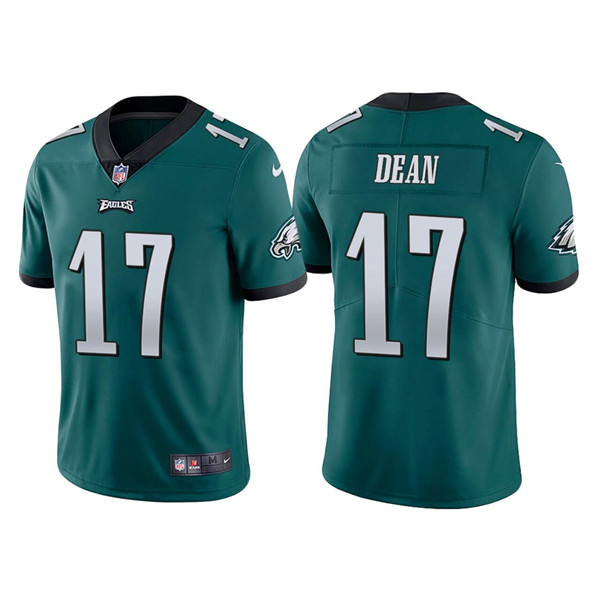 Men's Philadelphia Eagles #17 Nakobe Dean Green Vapor Untouchable Limited Stitched Jersey Men's Philadelphia Eagles #17 Nakobe Dean Green Vapor Untouchable Limited Stitched Jersey