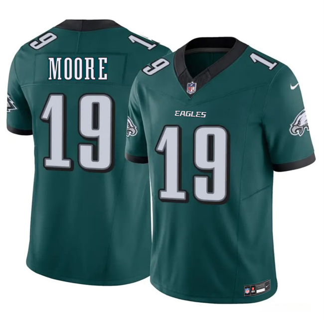 Men's Philadelphia Eagles #19 Elijah Moore Green 2026 F.U.S.E. Vapor Untouchable Limited Stitched Football Jersey Men's Philadelphia Eagles #19 Elijah Moore Green 2026 F.U.S.E. Vapor Untouchable Limited Stitched Football Jersey