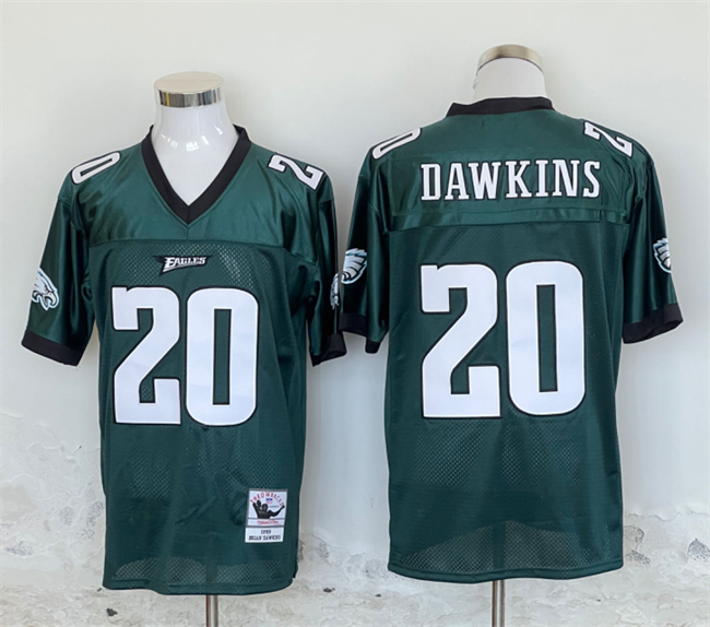 Men's Philadelphia Eagles #20 Brian Dawkins Green Stitched Football Jersey Men's Philadelphia Eagles #20 Brian Dawkins Green Stitched Football Jersey