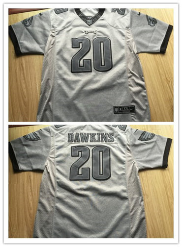 Men's Philadelphia Eagles #20 Brian Dawkins Nike Gray Gridiron Gray Limited Jersey Men's Philadelphia Eagles #20 Brian Dawkins Nike Gray Gridiron Gray Limited Jersey