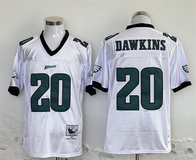 Men's Philadelphia Eagles #20 Brian Dawkins White Stitched Football Jersey Men's Philadelphia Eagles #20 Brian Dawkins White Stitched Football Jersey
