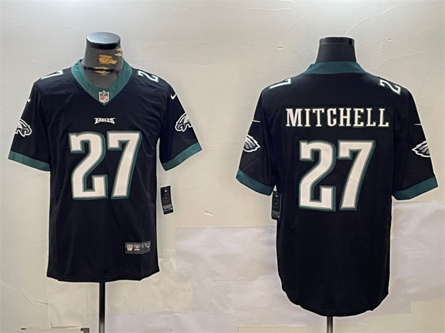 Men's Philadelphia Eagles #27 Quinyon Mitchell Black Vapor Untouchable Limited Stitched Football Jersey