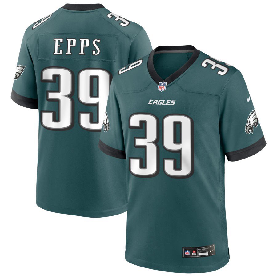 Men's Philadelphia Eagles #39 Marcus Epps Green 2025 Vapor Untouchable Limited Stitched Football Jersey Men's Philadelphia Eagles #39 Marcus Epps Green 2025 Vapor Untouchable Limited Stitched Football Jersey