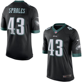 Men's Philadelphia Eagles #43 Darren Sproles Nike Black Limited Jersey