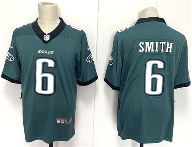 Men's Philadelphia Eagles #6 DeVonta Smith Green 2024 New Vapor Untouchable Limited Stitched Football Jersey Men's Philadelphia Eagles #6 DeVonta Smith Green 2024 New Vapor Untouchable Limited Stitched Football Jersey