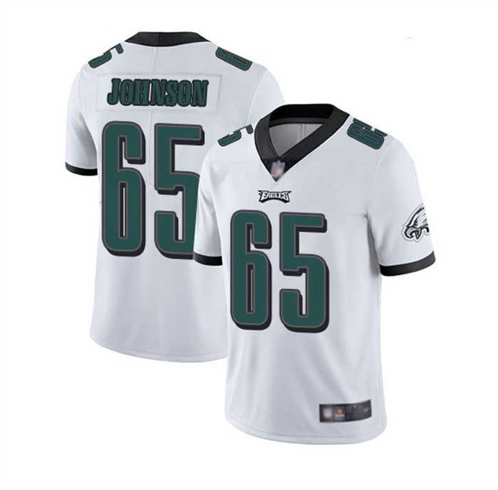 Men's Philadelphia Eagles #65 Lane Johnson White Vapor Untouchable Limited Stitched Jersey