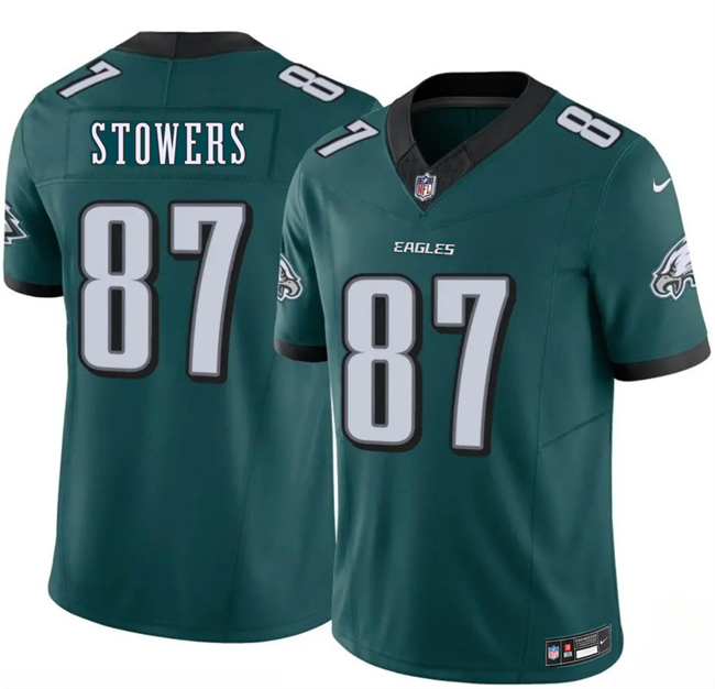 Men's Philadelphia Eagles #87 Eli Stowers Green 2026 Draft F.U.S.E. Vapor Untouchable Limited Stitched Football Jersey Men's Philadelphia Eagles #87 Eli Stowers Green 2026 Draft F.U.S.E. Vapor Untouchable Limited Stitched Football Jersey