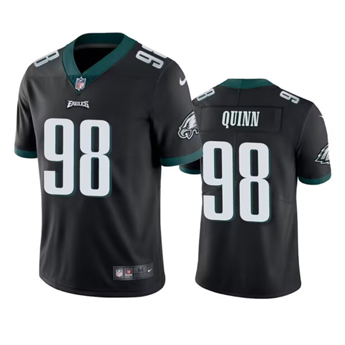 Men's Philadelphia Eagles #98 Robert Quinn Black Vapor Untouchable Limited Stitched Jersey Men's Philadelphia Eagles #98 Robert Quinn Black Vapor Untouchable Limited Stitched Jersey