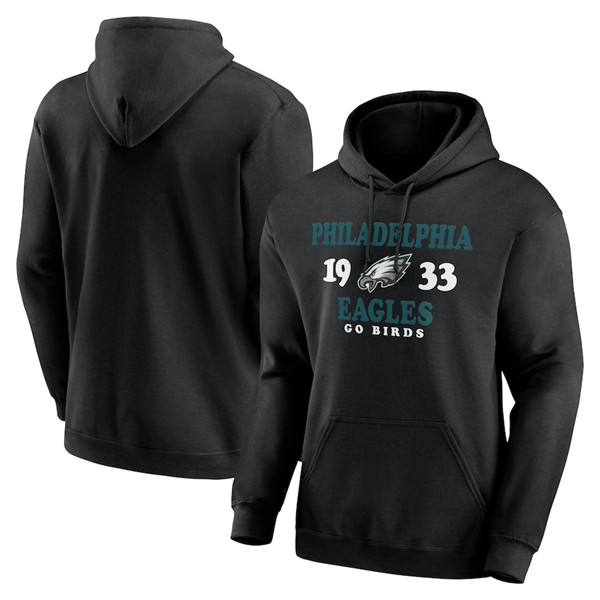 Men's Philadelphia Eagles Black Fierce Competitor Pullover Hoodie Men's Philadelphia Eagles Black Fierce Competitor Pullover Hoodie