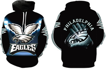 Men's Philadelphia Eagles Black Pullover Hoodie 1 Men's Philadelphia Eagles Black Pullover Hoodie 1