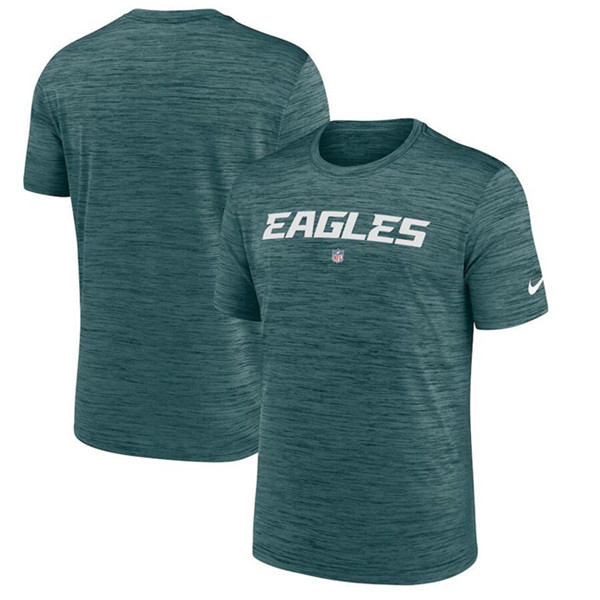 Men's Philadelphia Eagles Green Elocity Performance T-Shirt Men's Philadelphia Eagles Green Elocity Performance T-Shirt