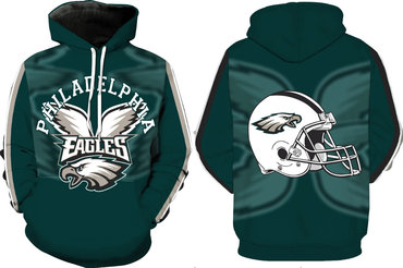 Men's Philadelphia Eagles Green Pullover Hoodie Men's Philadelphia Eagles Green Pullover Hoodie
