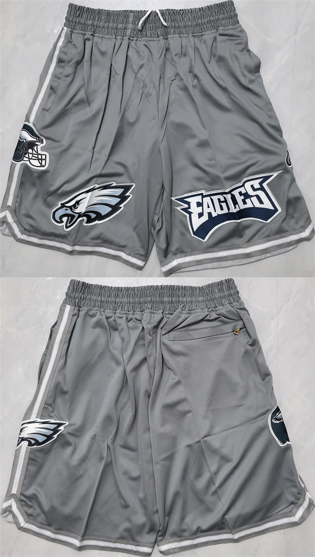 Men's Philadelphia Eagles Grey Shorts(Run Small)
