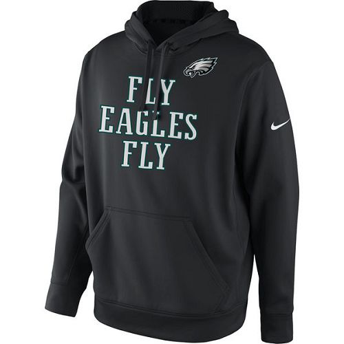 Men's Philadelphia Eagles Nike Black Fly Eagles Fly Pullover Hoodie Men's Philadelphia Eagles Nike Black Fly Eagles Fly Pullover Hoodie