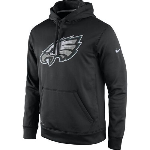 Men's Philadelphia Eagles Nike Black Practice Performance Pullover Hoodie Men's Philadelphia Eagles Nike Black Practice Performance Pullover Hoodie