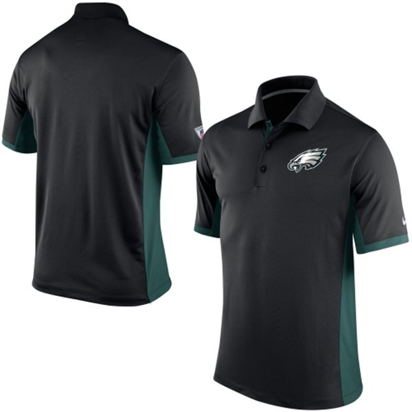 Men's Philadelphia Eagles Nike Black Team Issue Performance Polo