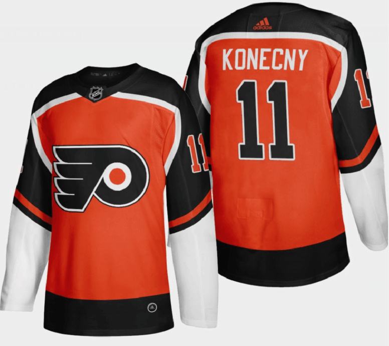 Men's Philadelphia Flyers #11 Travis Konecny 2021 Orange Reverse Retro Stitched Jersey Men's Philadelphia Flyers #11 Travis Konecny 2021 Orange Reverse Retro Stitched Jersey