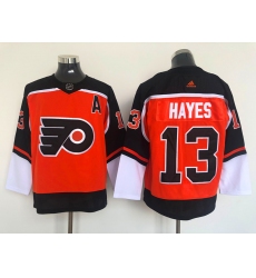 Men's Philadelphia Flyers #13 Kevin Hayes Orange 2021 Reverse Retro Authentic Jersey Men's Philadelphia Flyers #13 Kevin Hayes Orange 2021 Reverse Retro Authentic Jersey