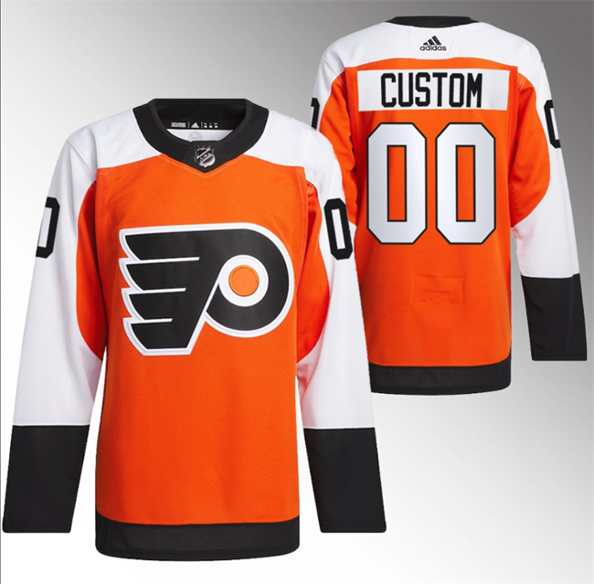 Men's Philadelphia Flyers Custom 2023 24 Orange Stitched Jersey Men's Philadelphia Flyers Custom 2023 24 Orange Stitched Jersey