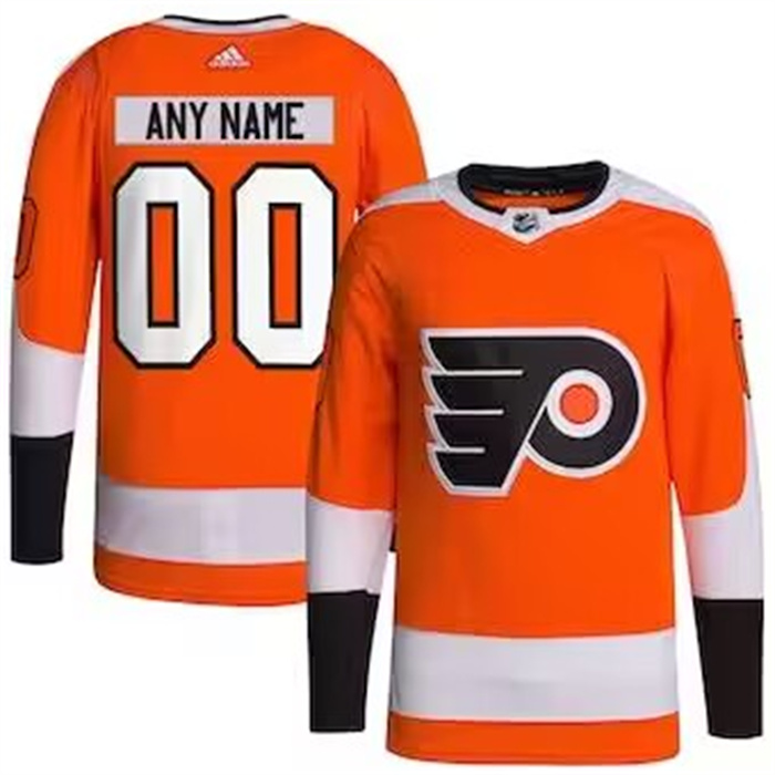 Men's Philadelphia Flyers adidas Orange Away Authentic Pro Custom Jersey Men's Philadelphia Flyers adidas Orange Away Authentic Pro Custom Jersey