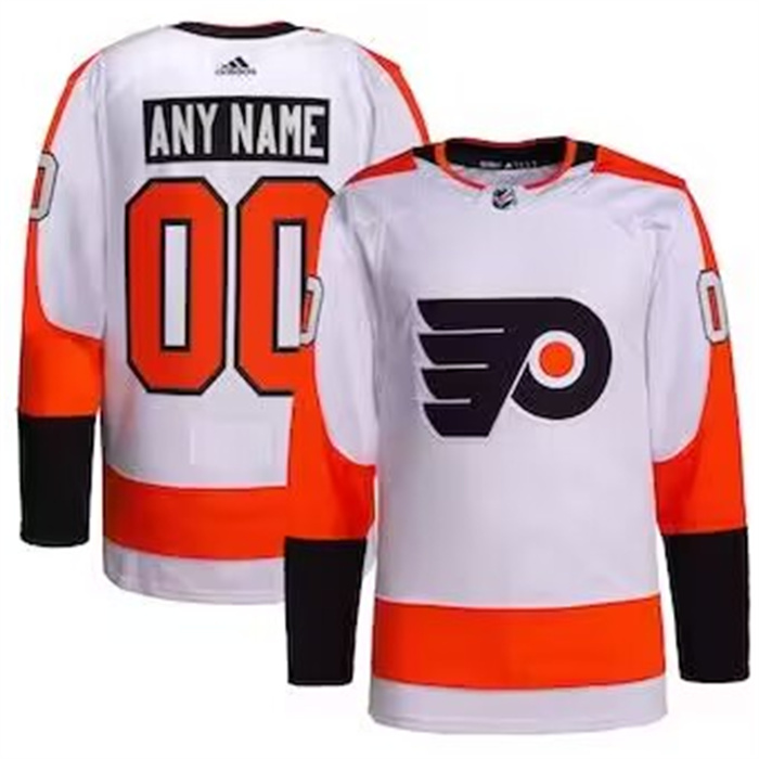 Men's Philadelphia Flyers adidas White Away Authentic Pro Custom Jersey Men's Philadelphia Flyers adidas White Away Authentic Pro Custom Jersey
