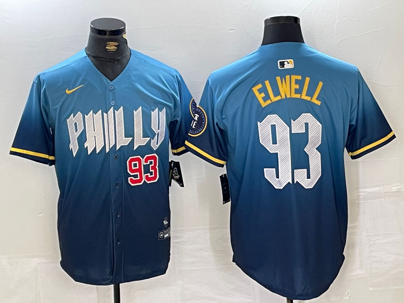 Men's Philadelphia Phillies #93 Jason Elwell Blue 2024 City Connect Limited Stitched Jersey 3 Men's Philadelphia Phillies #93 Jason Elwell Blue 2024 City Connect Limited Stitched Jersey 3