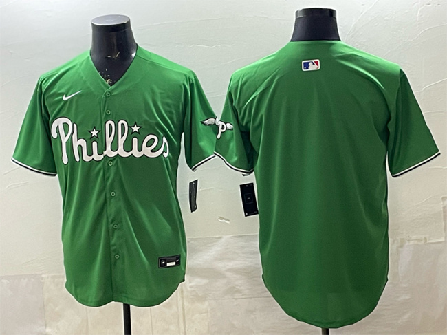 Men's Philadelphia Phillies Blank Green Limited Stitched Jersey Men's Philadelphia Phillies Blank Green Limited Stitched Jersey