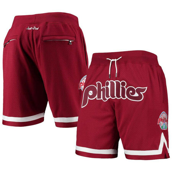 Men's Philadelphia Phillies Burgundy Shorts