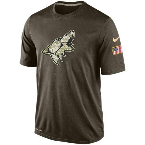 Men's Phoenix Coyotes Salute To Service Nike Dri-FIT T-Shirt Men's Phoenix Coyotes Salute To Service Nike Dri-FIT T-Shirt