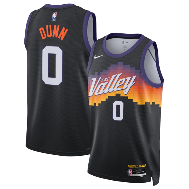 Men's Phoenix Suns #0 Ryan Dunn Black 2025 26 City Edition Stitched Basketball Jersey Men's Phoenix Suns #0 Ryan Dunn Black 2025 26 City Edition Stitched Basketball Jersey