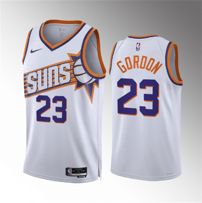 Men's Phoenix Suns #23 Eric Gordon White Association Edition Stitched Basketball Jersey Men's Phoenix Suns #23 Eric Gordon White Association Edition Stitched Basketball Jersey