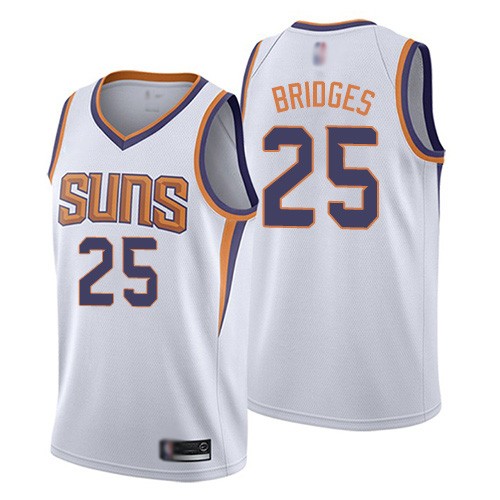 Men's Phoenix Suns #25 Mikal Bridges White Authentic Statement Edition Basketball Jersey Men's Phoenix Suns #25 Mikal Bridges White Authentic Statement Edition Basketball Jersey
