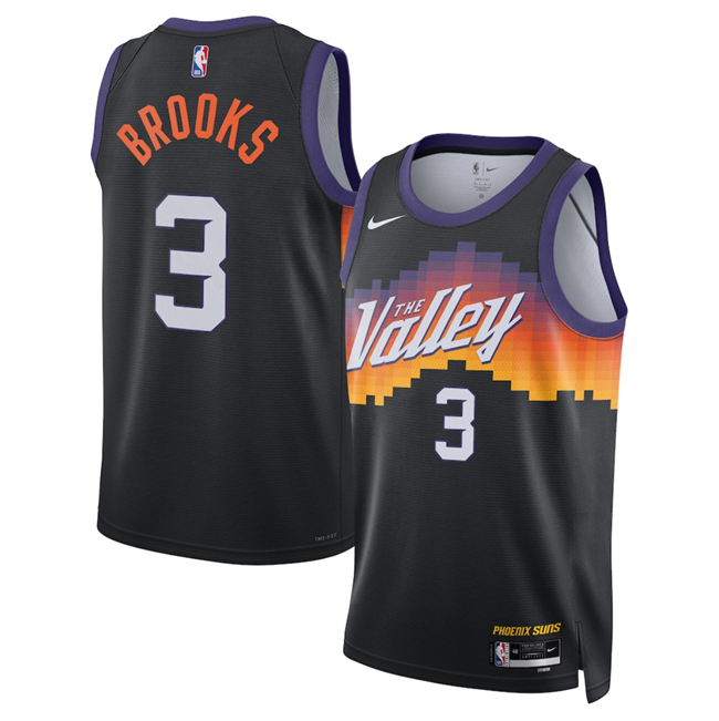 Men's Phoenix Suns #3 Dillon Brooks Black 2025 26 City Edition Stitched Basketball Jersey Men's Phoenix Suns #3 Dillon Brooks Black 2025 26 City Edition Stitched Basketball Jersey