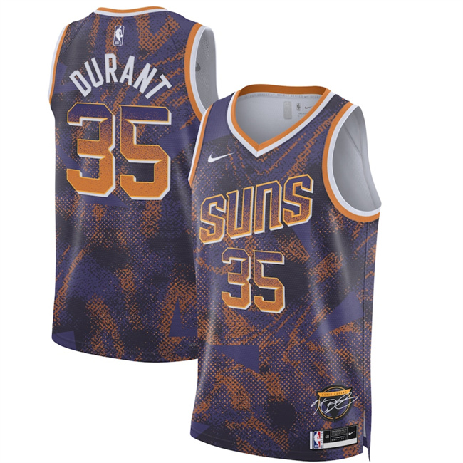 Men's Phoenix Suns #35 Kevin Durant Purple 2025 Select Series Swingman Stitched Basketball Jersey Men's Phoenix Suns #35 Kevin Durant Purple 2025 Select Series Swingman Stitched Basketball Jersey