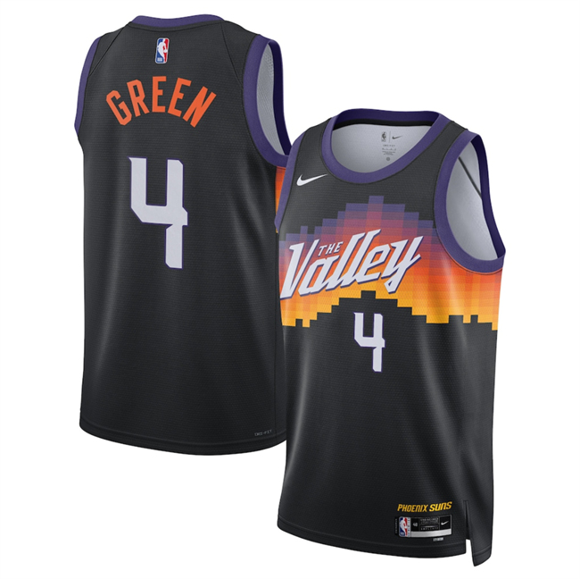 Men's Phoenix Suns #4 Jalen Green Black 2025 26 City Edition Stitched Basketball Jersey Men's Phoenix Suns #4 Jalen Green Black 2025 26 City Edition Stitched Basketball Jersey