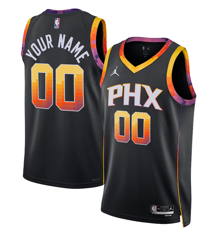 Men's Phoenix Suns Active Player Custom 2022-23 Black Statement Edition Swingman Stitched Jersey Men's Phoenix Suns Active Player Custom 2022-23 Black Statement Edition Swingman Stitched Jersey