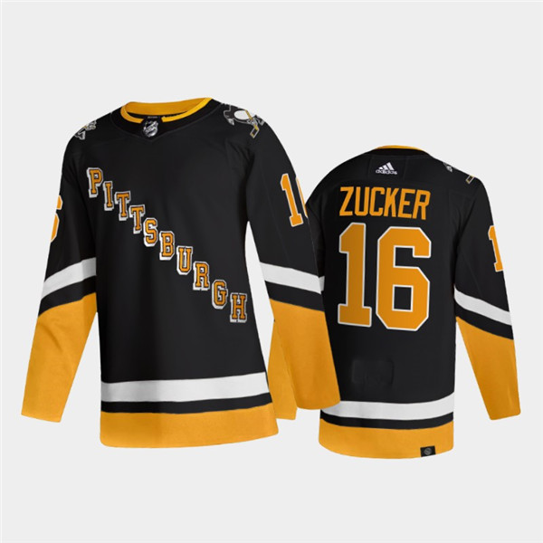 Men's Pittsburgh Penguins #16 Jason Zucker 2021 2022 Black Stitched Jersey Men's Pittsburgh Penguins #16 Jason Zucker 2021 2022 Black Stitched Jersey