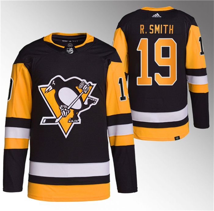 Men's Pittsburgh Penguins #19 Reilly Smith Black Stitched Jersey Men's Pittsburgh Penguins #19 Reilly Smith Black Stitched Jersey
