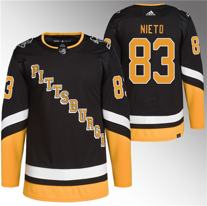 Men's Pittsburgh Penguins #83 Matt Nieto Black 2021 22 Alternate Primegreen Stitched Jersey Men's Pittsburgh Penguins #83 Matt Nieto Black 2021 22 Alternate Primegreen Stitched Jersey