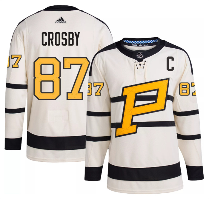 Men's Pittsburgh Penguins #87 Sidney Crosby Cream 2023 Winter Classic Stitched Jersey Men's Pittsburgh Penguins #87 Sidney Crosby Cream 2023 Winter Classic Stitched Jersey