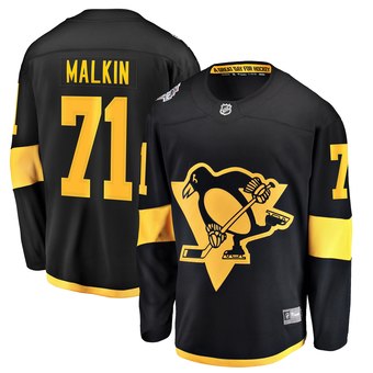 Men's Pittsburgh Penguins #71 Evgeni Malkin Black 2019 NHL Stadium Series Jersey