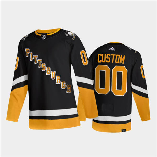 Men's Pittsburgh Penguins Active Player Custom 2021 2022 Black Stitched Jersey Men's Pittsburgh Penguins Active Player Custom 2021 2022 Black Stitched Jersey