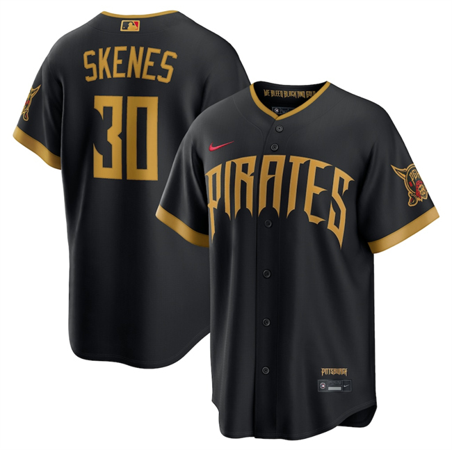 Men's Pittsburgh Pirates ACTIVE PLAYER Custom Black 2026 City Connect Stadium Stitched Baseball Jersey Men's Pittsburgh Pirates ACTIVE PLAYER Custom Black 2026 City Connect Stadium Stitched Baseball Jersey