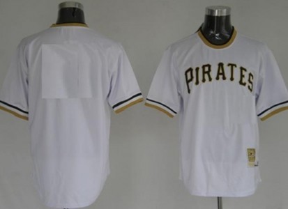 Men's Pittsburgh Pirates Customized White Throwback Jersey Men's Pittsburgh Pirates Customized White Throwback Jersey