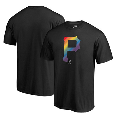 Men's Pittsburgh Pirates Fanatics Branded Black Big & Tall Pride T-Shirt Men's Pittsburgh Pirates Fanatics Branded Black Big & Tall Pride T-Shirt